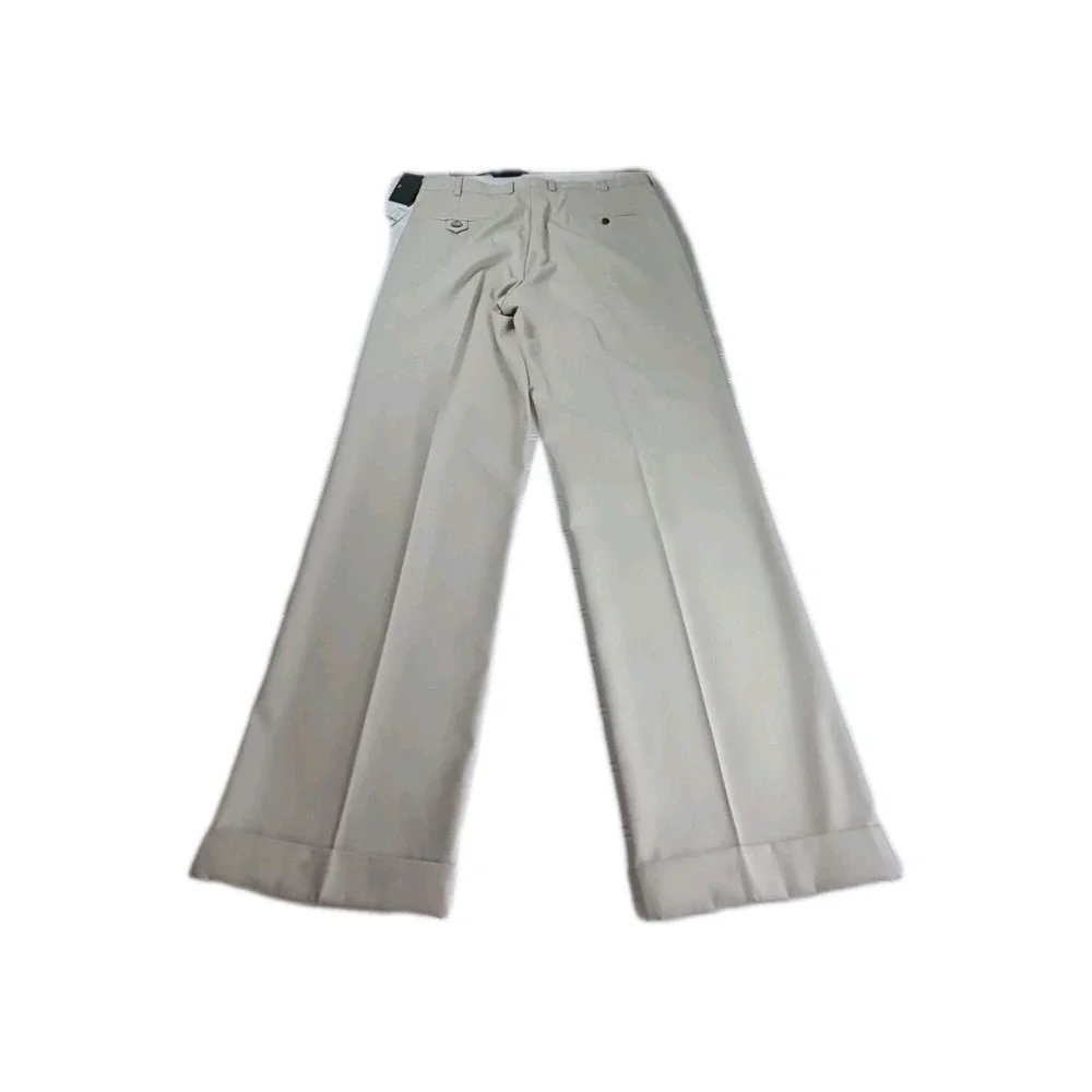 Brooks Brothers Country Club Pro Sport Golf Pants Tan Polyester Mens 38x32 NWT